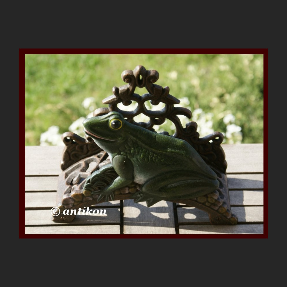 NIESPOTYKANY ŻELIWNY WIESZAK NA WĄŻ ŻABA NIESPOTYKANY ŻELIWNY WIESZAK NA WĄŻ ŻABA