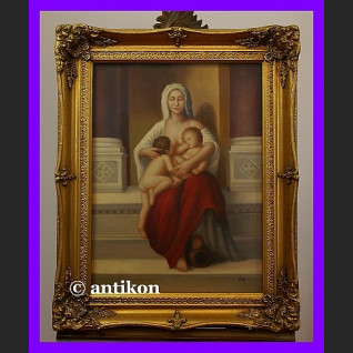 Miłosierdzie Madonna obraz w złoconej ramie  Miłosierdzie Madonna obraz w złoconej ramie