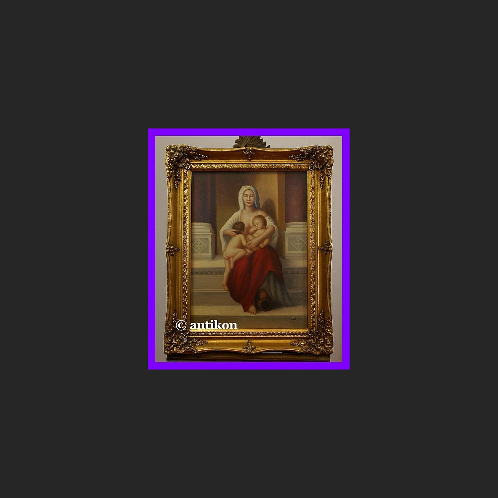 Miłosierdzie Madonna obraz w złoconej ramie  Miłosierdzie Madonna obraz w złoconej ramie