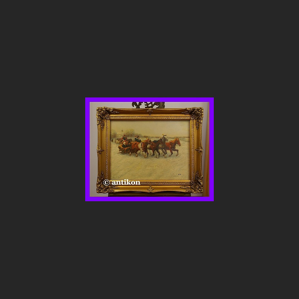 Sanna wspaniały duży obraz złocona rama Sanna wspaniały duży obraz złocona rama