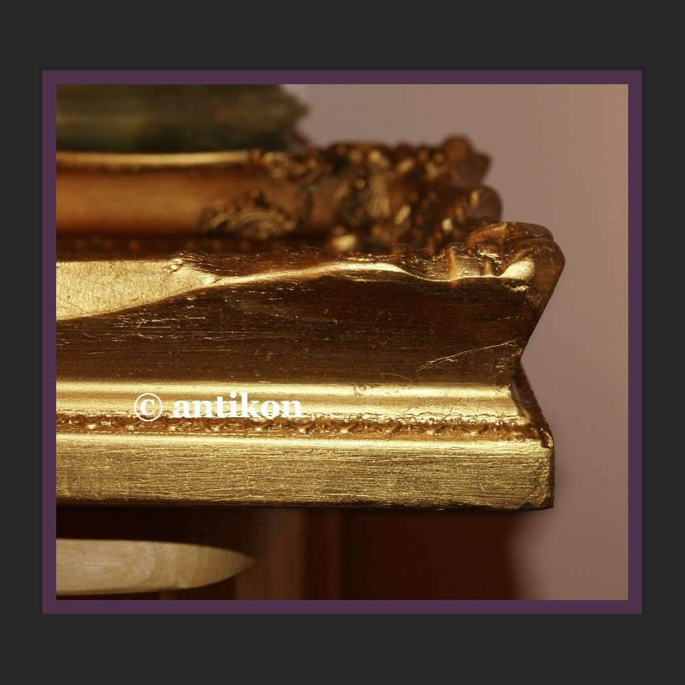 Sanna wspaniały duży obraz złocona rama Sanna wspaniały duży obraz złocona rama