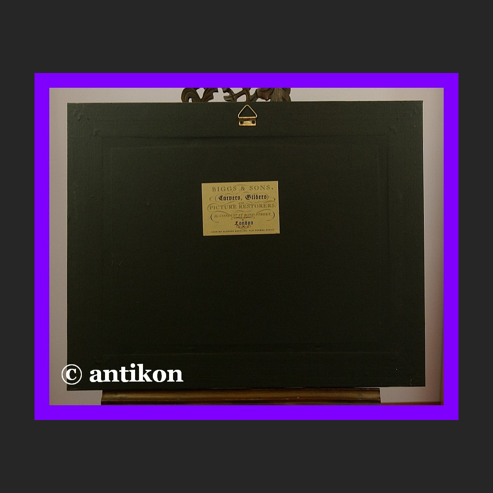 Obraz olejny Polowanie duży piękny w złotej ramie 