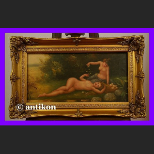 Obraz olejny do salonu Eteryczne nimfy w złoconej ramie Obraz olejny do salonu Eteryczne nimfy w złoconej ramie