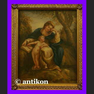 Madonna z książką świetny obraz w złoconej ramie Madonna z książką świetny obraz w złoconej ramie