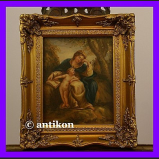 Madonna z książką świetny obraz w złoconej ramie Madonna z książką świetny obraz w złoconej ramie