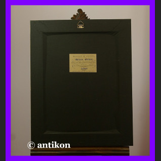 Obraz olejny Apollo i muza piękny  w złoconej ramie 