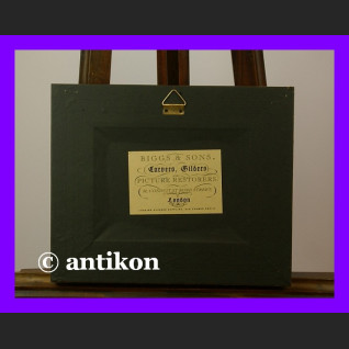 Wiosna w sadzie klasyczny obraz olej złocona rama