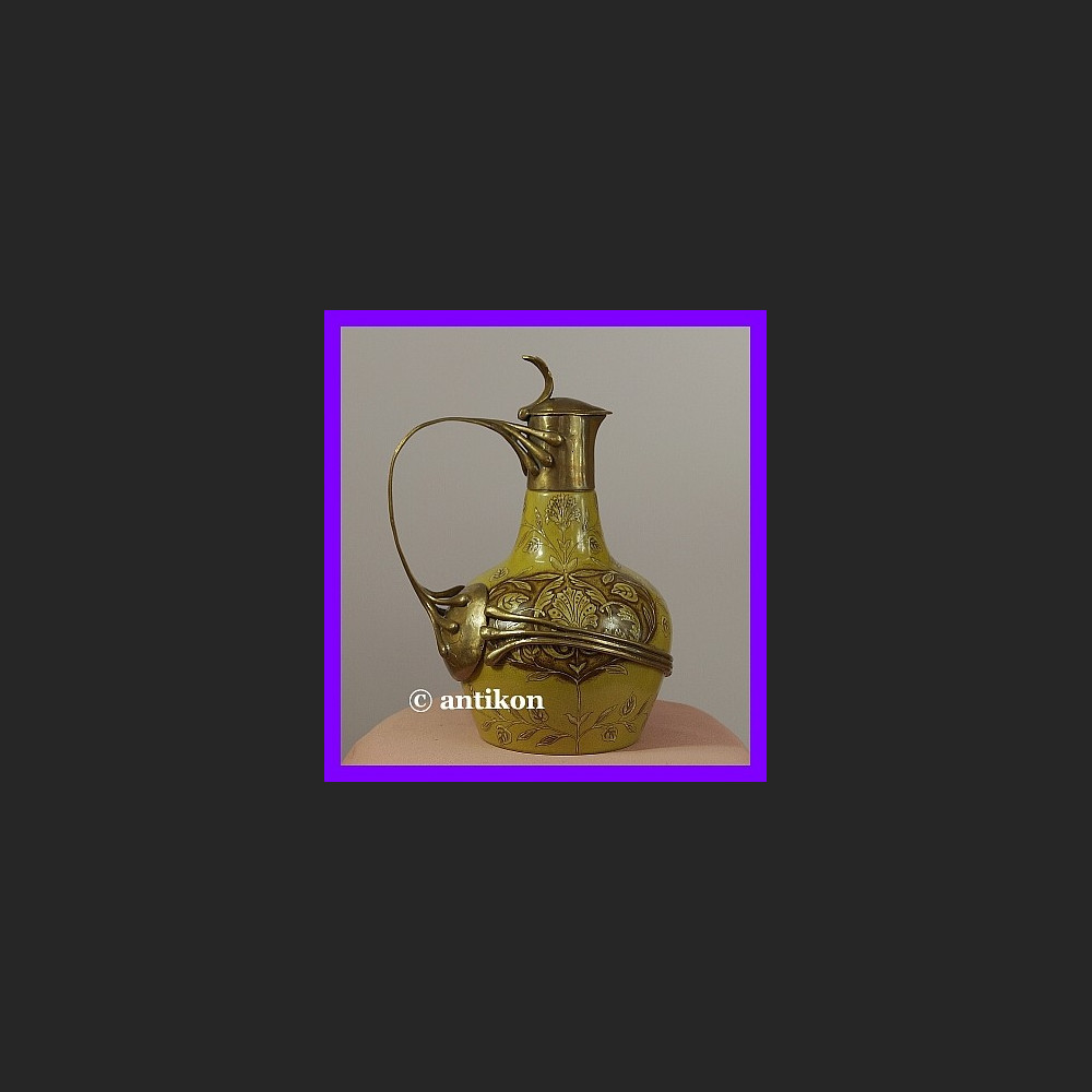 PIĘKNY DUŻY DZBAN DO WINA LUB WODY SECESJA