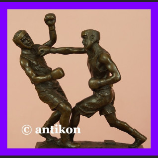 Pięściarze boks rzeźba brąz walczący bokserzy  Pięściarze boks rzeźba brąz walczący bokserzy