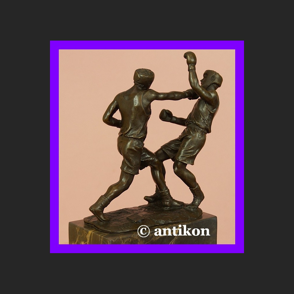 Pięściarze boks rzeźba brąz walczący bokserzy  Pięściarze boks rzeźba brąz walczący bokserzy