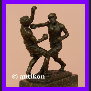 Pięściarze boks rzeźba brąz walczący bokserzy  Pięściarze boks rzeźba brąz walczący bokserzy
