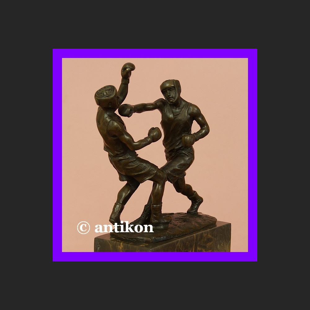 Pięściarze boks rzeźba brąz walczący bokserzy  Pięściarze boks rzeźba brąz walczący bokserzy