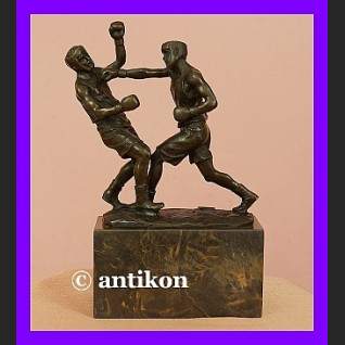 Pięściarze boks rzeźba brąz walczący bokserzy  Pięściarze boks rzeźba brąz walczący bokserzy