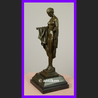 Piękna kobieta akt z brązu rzeźba Art Deco Piękna kobieta akt z brązu rzeźba Art Deco