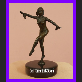 Śliczna tancerka z brązu rzeźba Art Deco
