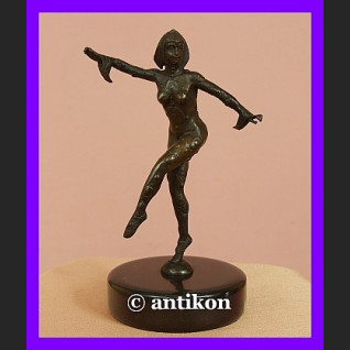 Śliczna tancerka z brązu rzeźba Art Deco