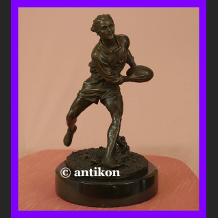 Rugbysta wspaniała rzeźba brąz rugby Rugbysta wspaniała rzeźba brąz rugby