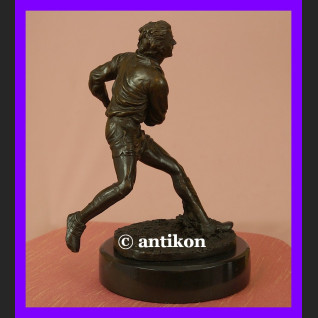 Rugbysta wspaniała rzeźba brąz rugby Rugbysta wspaniała rzeźba brąz rugby