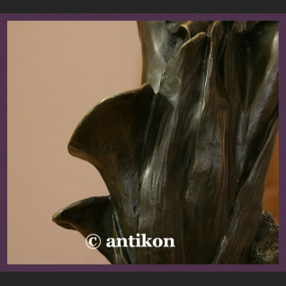 Przeurocza kobieta elf secesja ogromny brąz sygnowana rze