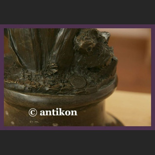 Przeurocza kobieta elf secesja ogromny brąz sygnowana rze