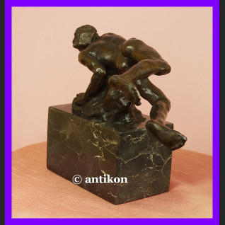 Pływak pływanie świetna rzeźba syg. brąz Francja Pływak pływanie świetna rzeźba syg. brąz Francja