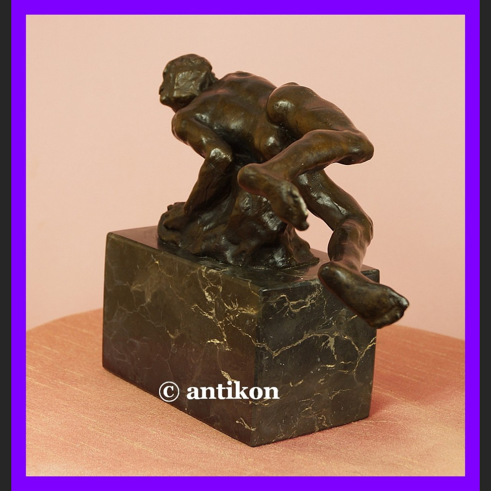 Pływak pływanie świetna rzeźba syg. brąz Francja Pływak pływanie świetna rzeźba syg. brąz Francja