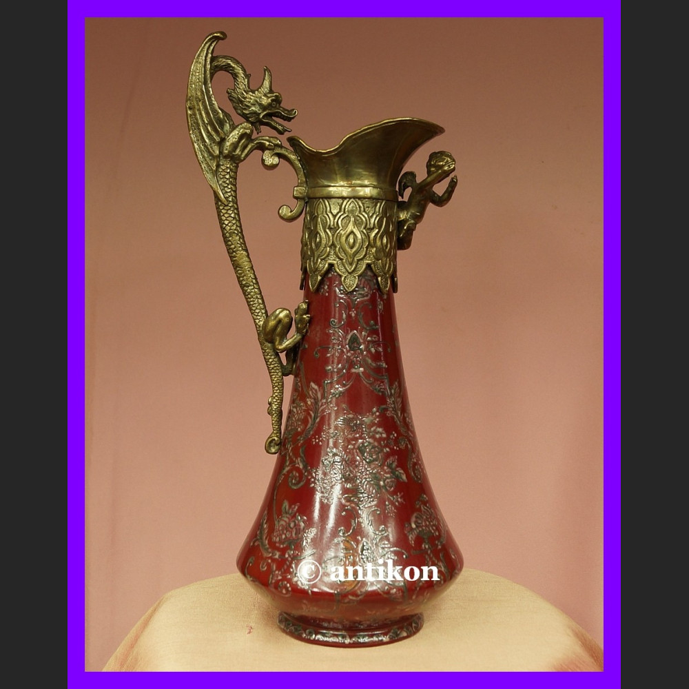 Przepiękny dzban ze smokiem 