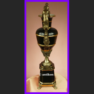 Wysoki wazon elegancki puchar brąz cudna porcelana Wysoki wazon elegancki puchar brąz cudna porcelana