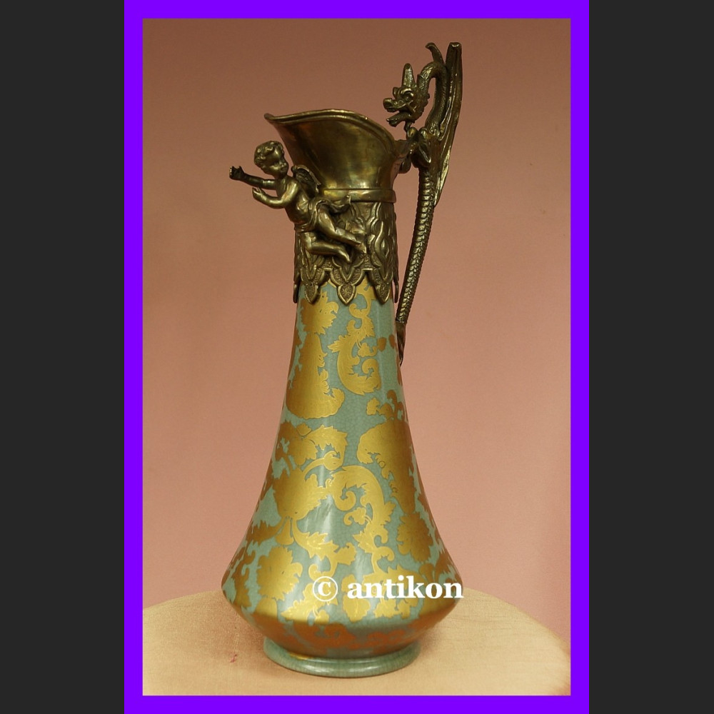 Dzban do napojów porcelana brąz smok Dzban do napojów porcelana brąz smok