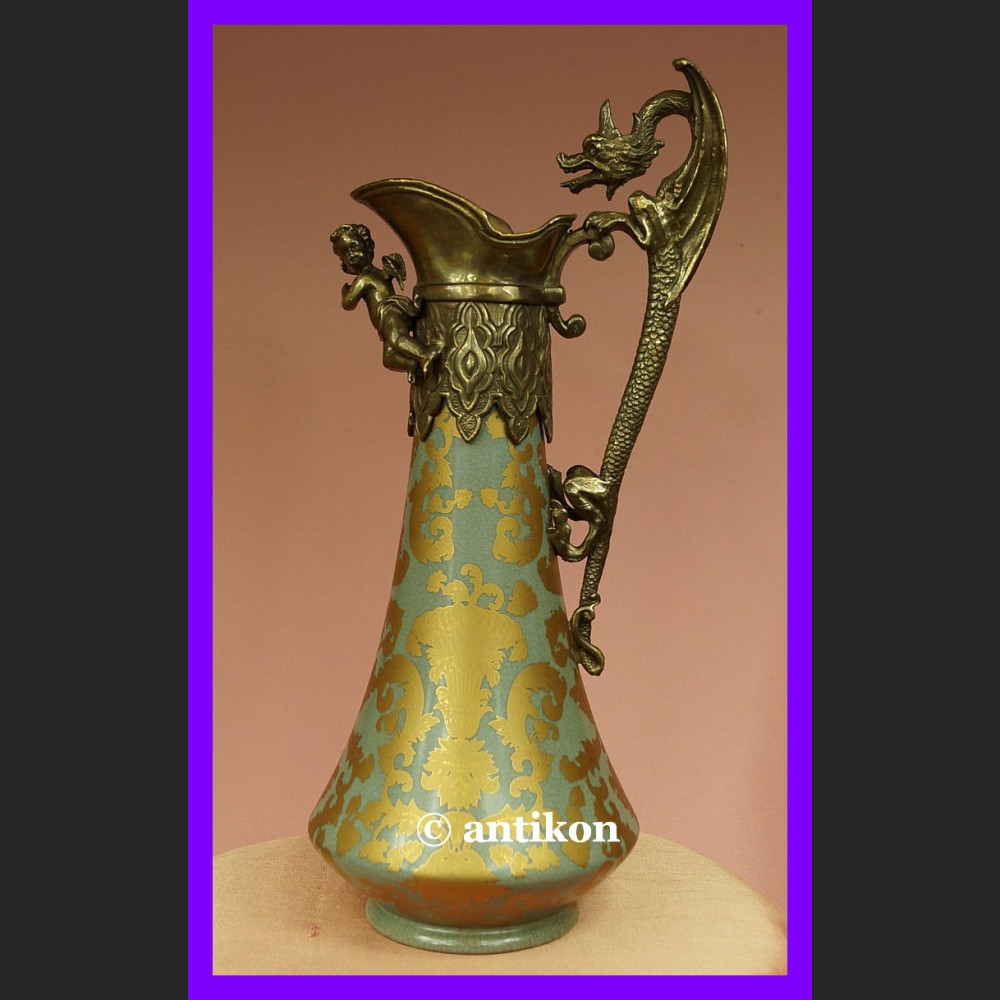 Dzban do napojów porcelana brąz smok Dzban do napojów porcelana brąz smok