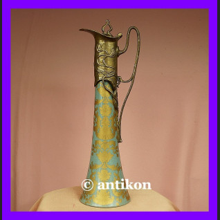 Karafka wysoki dzban brąz secesja