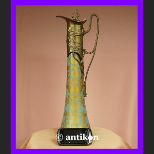 Karafka wysoki dzban brąz secesja