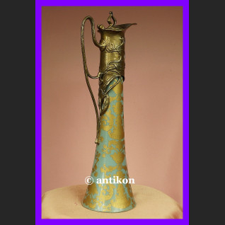 Karafka wysoki dzban brąz secesja