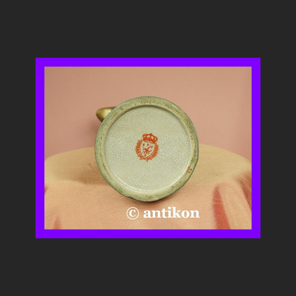 Karafka wysoki dzban brąz secesja