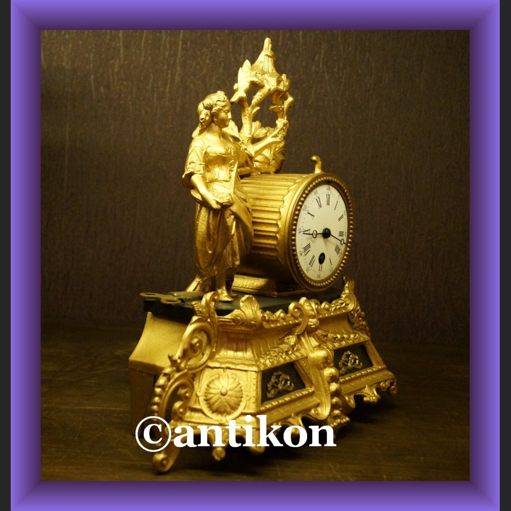 Zegar konsolowy wspaniwały Francja XIX wiek Zegar konsolowy wspaniwały Francja XIX wiek