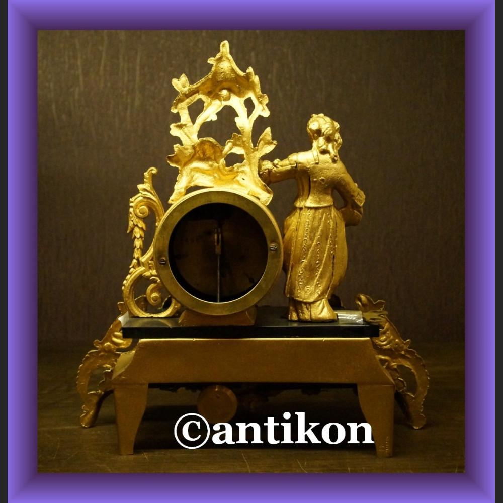 Zegar konsolowy wspaniwały Francja XIX wiek Zegar konsolowy wspaniwały Francja XIX wiek