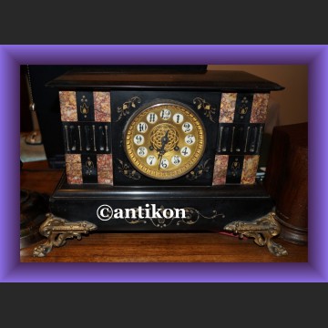Zegar kominkowy napoleon duży piękny z Francji 