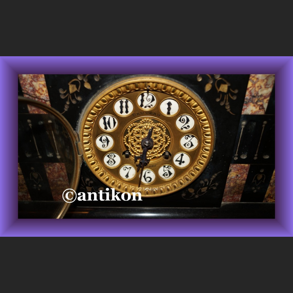 Zegar kominkowy napoleon duży piękny z Francji 