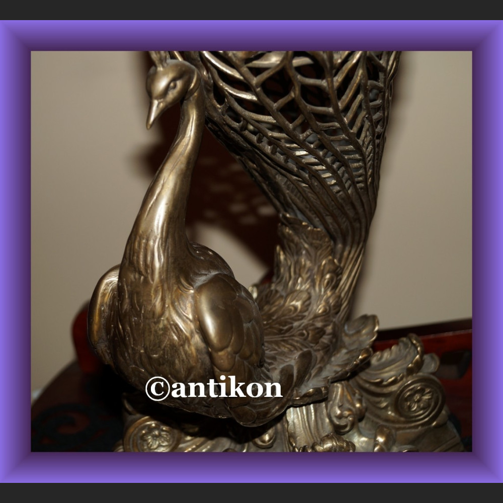 Olbrzymi porcelanowy wazon prześliczny paw 