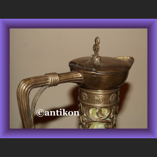 Świetny miodowy wazon z łabędziami Świetny miodowy wazon z łabędziami