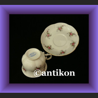 CUDOWNIE PIĘKNY PORCELANOWY GARNITUR PEONIA CUDOWNIE PIĘKNY PORCELANOWY GARNITUR PEONIA