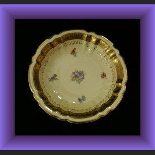 CUDOWNIE PIĘKNY PORCELANOWY GARNITUR PEONIA