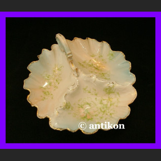 CUDOWNIE PIĘKNY PORCELANOWY GARNITUR PEONIA