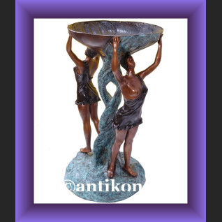 Obsceniczny akt piękna naga kobieta duża rzeźba brąz i marmur