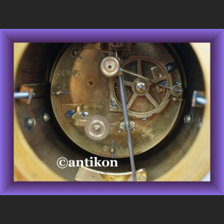 Zegar kominkowy empire piękny stary francuski marmurowy Zegar kominkowy empire piękny stary francuski marmurowy