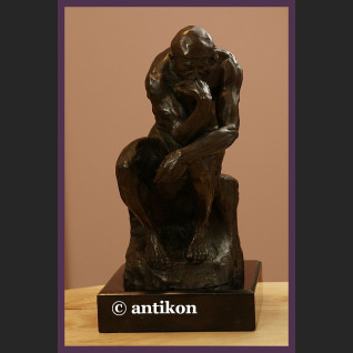 Słynna rzeźba prawdziwy brąz A. Rodin Myśliciel duża figura