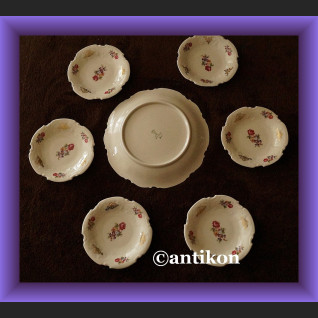 PIĘKNY PORCELANOWY KOMPLET DO KONFITUR Markowy Schirinding PIĘKNY PORCELANOWY KOMPLET DO KONFITUR Markowy Schirinding