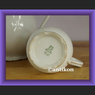 CUDOWNIE PIĘKNY STARY PORCELANOWY GARNITUR RĘCZNIE MALOWANY KOMPLET STOŁOWY ECRU CUDOWNIE PIĘKNY STARY PORCELANOWY GARNITUR RĘCZNIE MALOWANY KOMPLET STOŁOWY ECRU