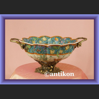 Olśniewająca misa na owoce patera z brązem