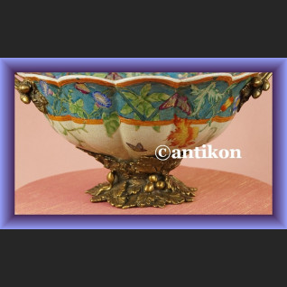 Olśniewająca misa na owoce patera z brązem